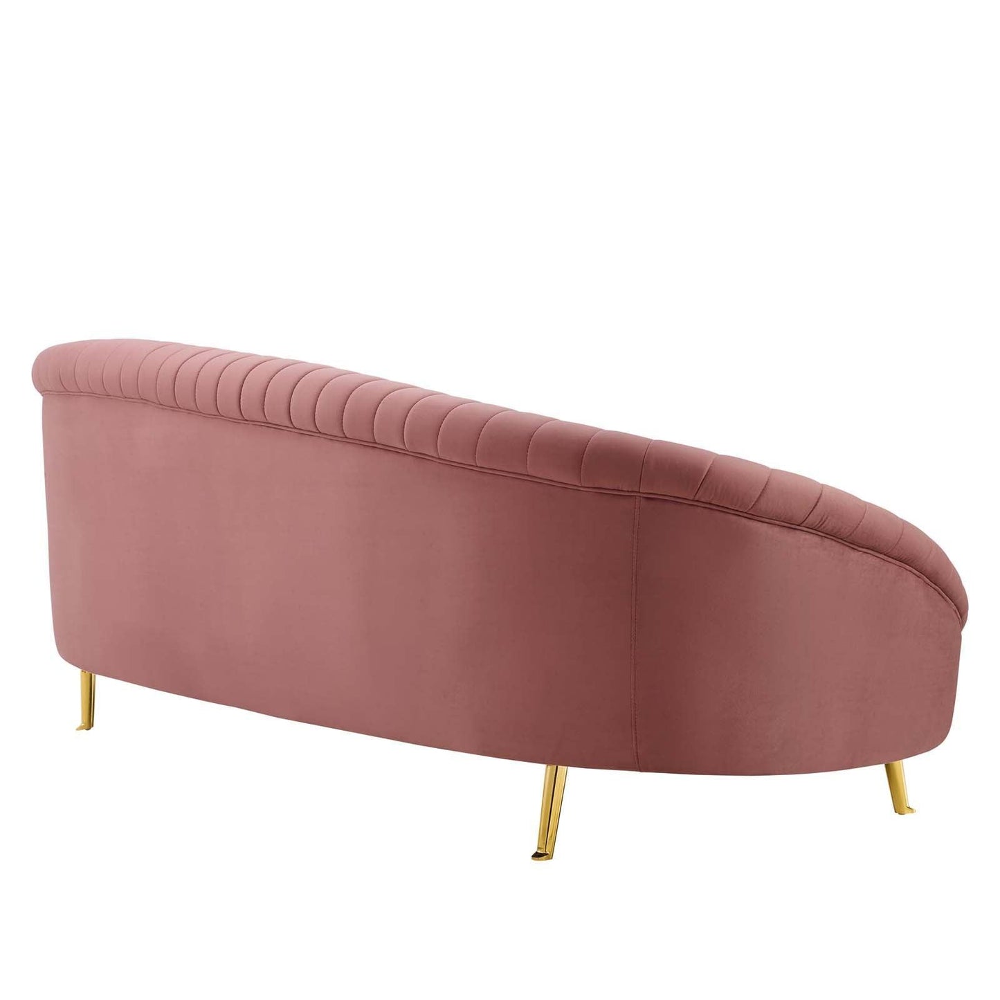 Modway Camber Channel Tufted Performance Velvet Sofa FredCo