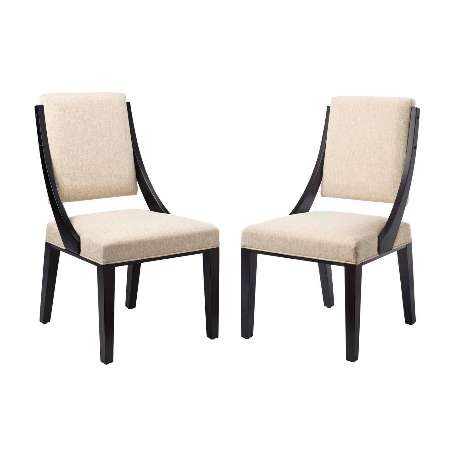 Modway Cambridge Upholstered Fabric Dining Chairs - Set of 2 FredCo