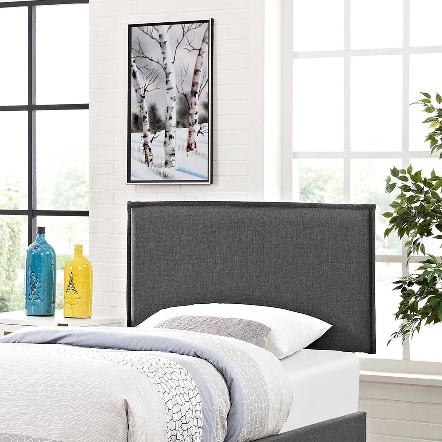 Modway Camille Twin Upholstered Fabric Headboard FredCo