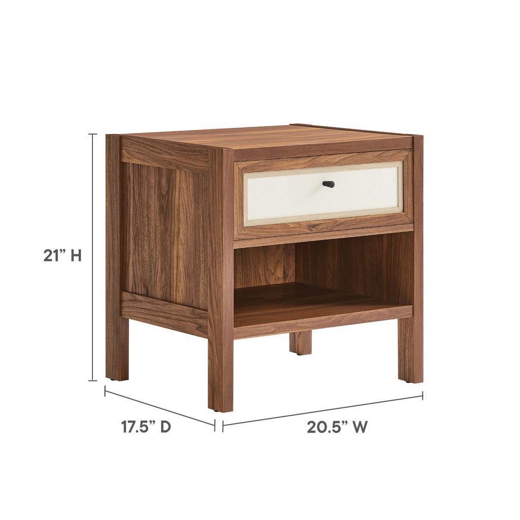 Modway Capri Wood Grain Nightstand FredCo