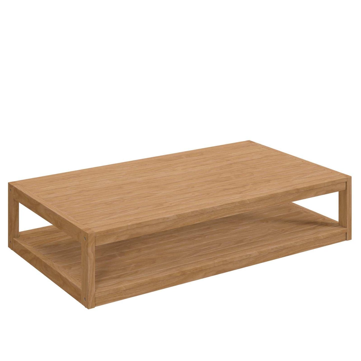 Modway Carlsbad Teak Wood Outdoor Patio Coffee Table FredCo
