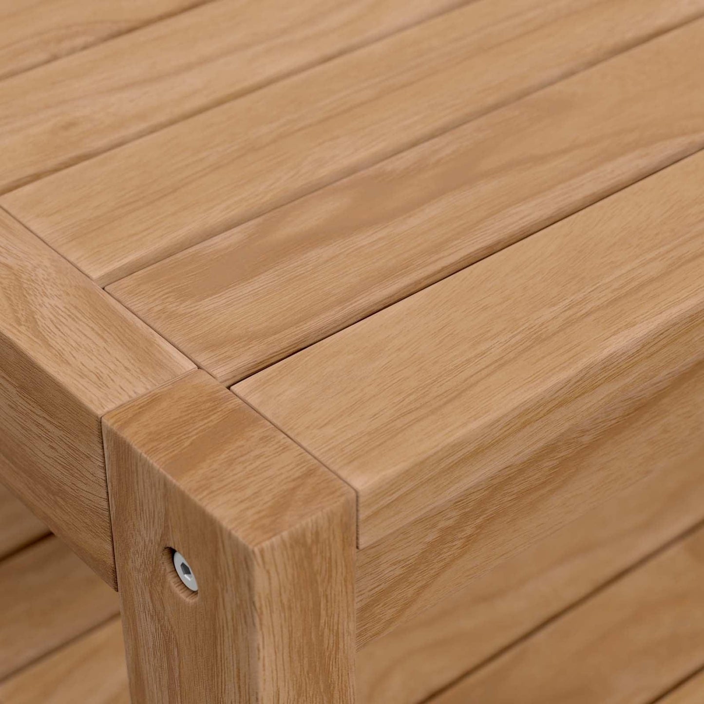 Modway Carlsbad Teak Wood Outdoor Patio Coffee Table FredCo