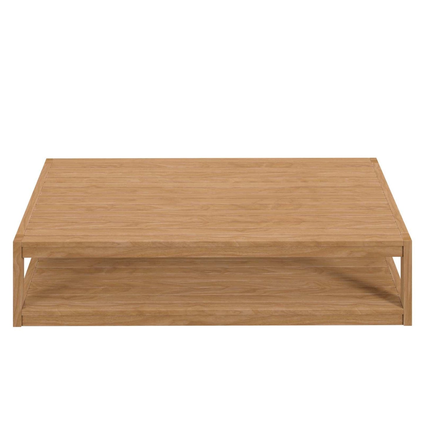 Modway Carlsbad Teak Wood Outdoor Patio Coffee Table FredCo