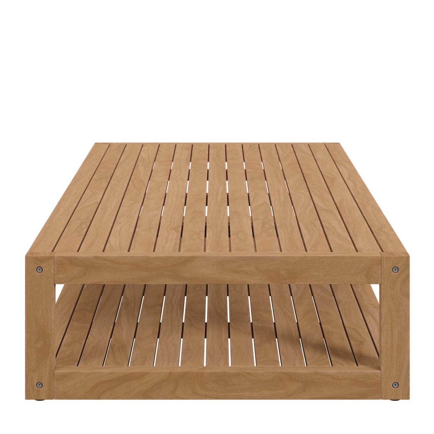 Modway Carlsbad Teak Wood Outdoor Patio Coffee Table FredCo