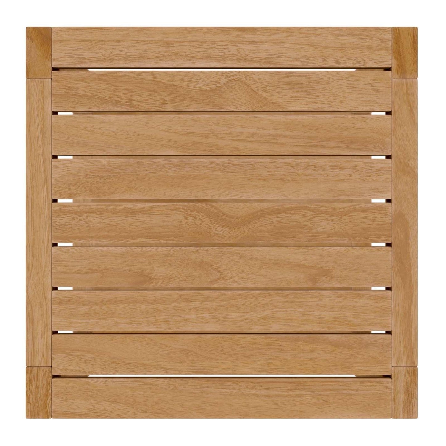 Modway Carlsbad Teak Wood Outdoor Patio Side Table FredCo