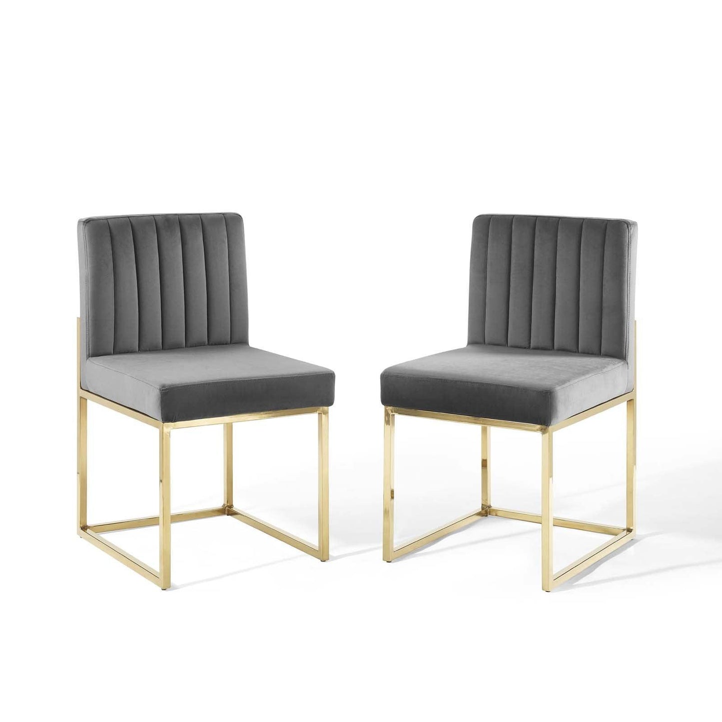Modway Carriage Dining Chair Performance Velvet Set of 2 FredCo
