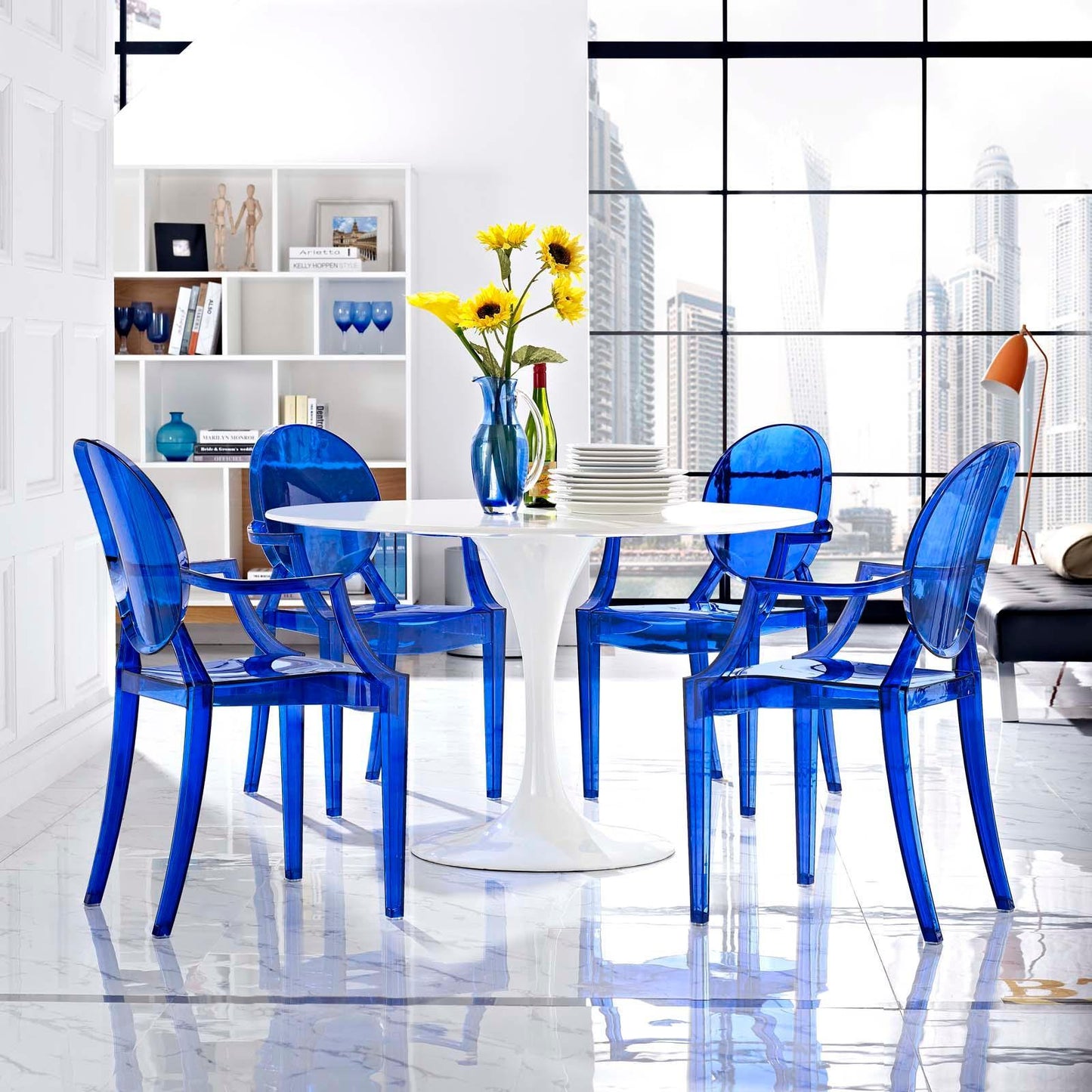 Modway Casper Dining Armchairs Set of 4 FredCo