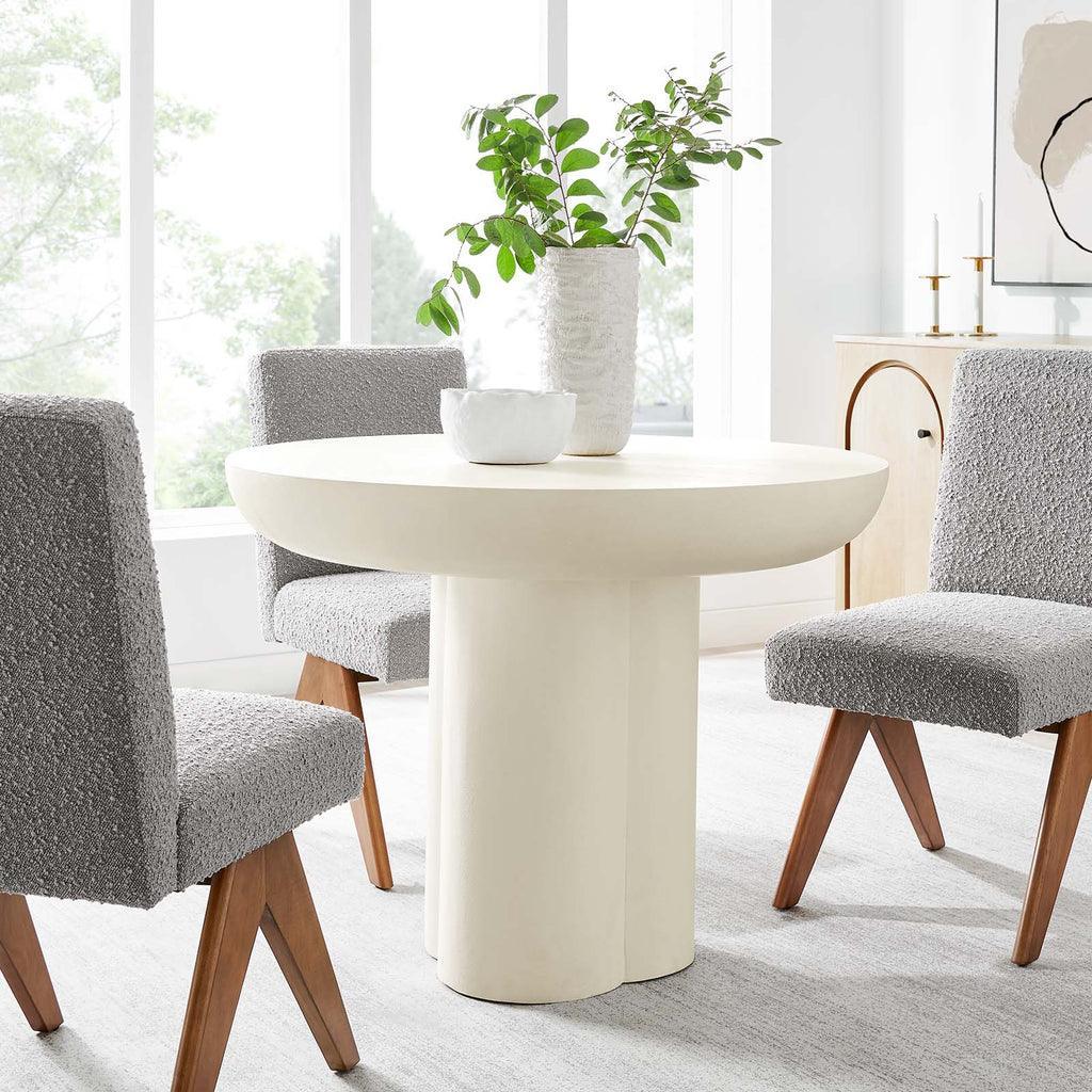 Modway Caspian 40" Round Concrete Dining Table FredCo