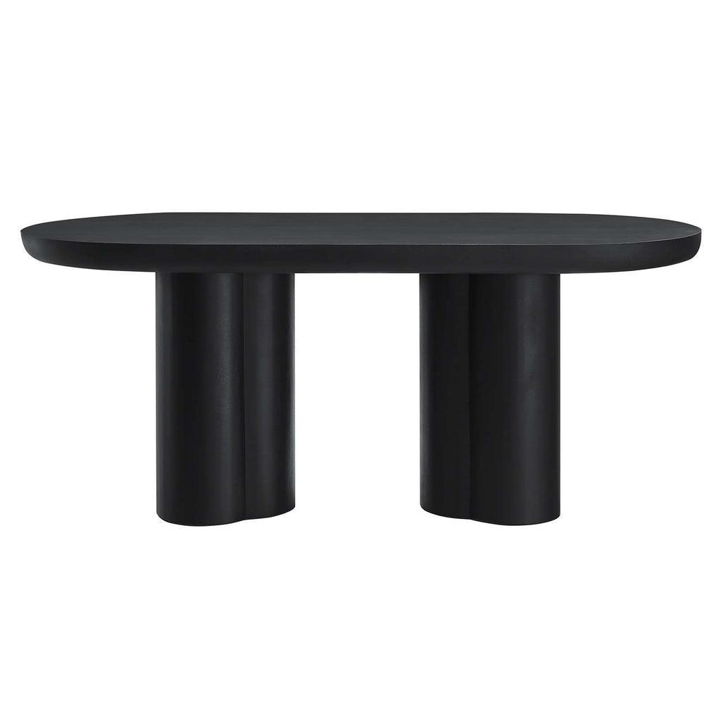 Modway Caspian 72" Oval Concrete Dining Table FredCo