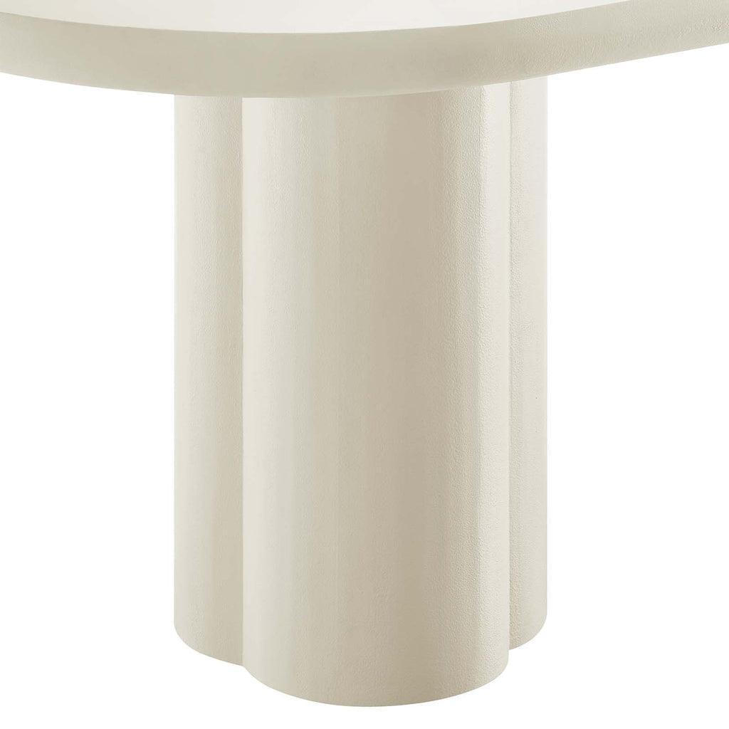 Modway Caspian 72" Oval Concrete Dining Table FredCo
