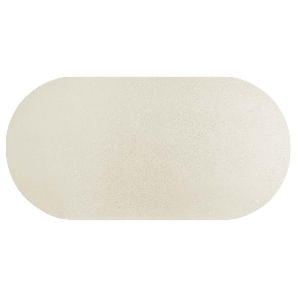 Modway Caspian 72" Oval Concrete Dining Table FredCo