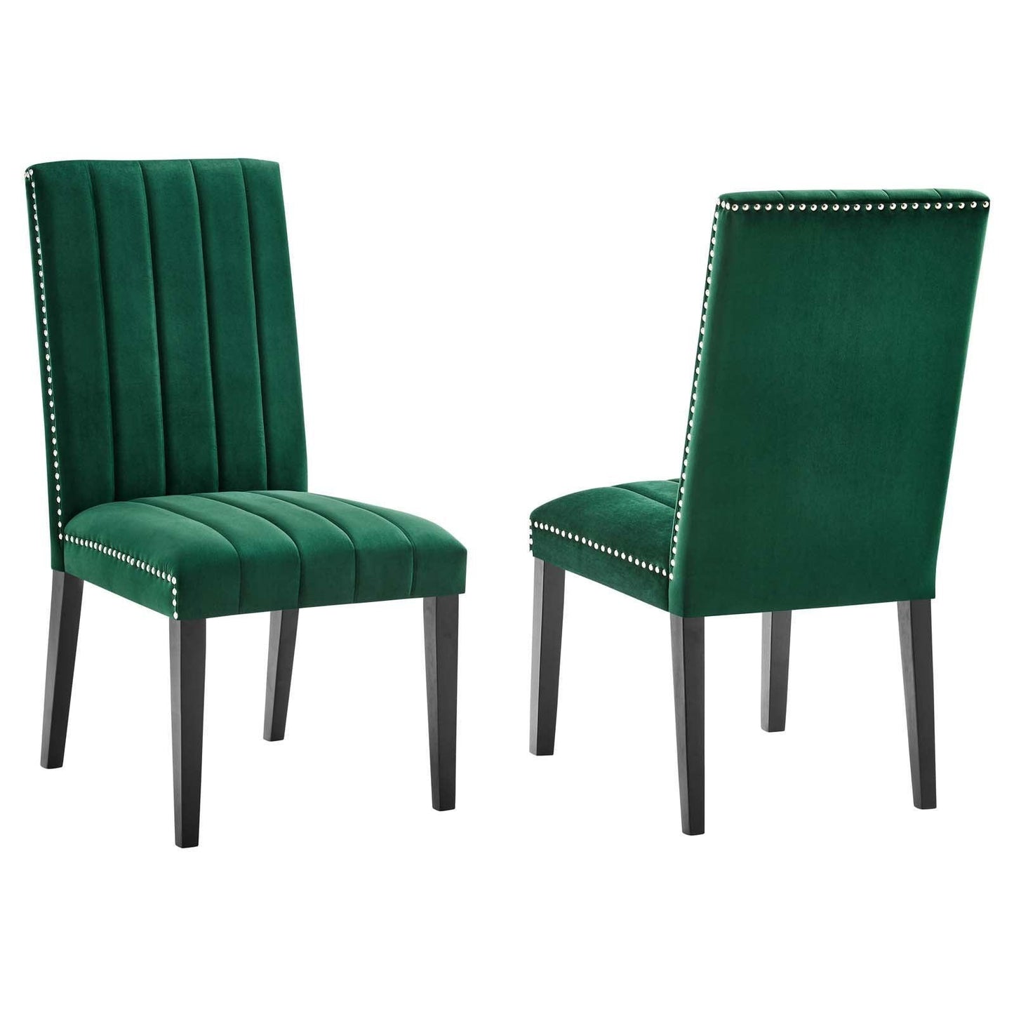 Modway Catalyst Performance Velvet Dining Side Chairs - Set of 2 FredCo