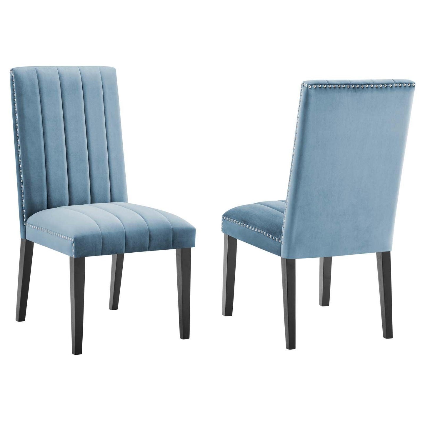 Modway Catalyst Performance Velvet Dining Side Chairs - Set of 2 FredCo