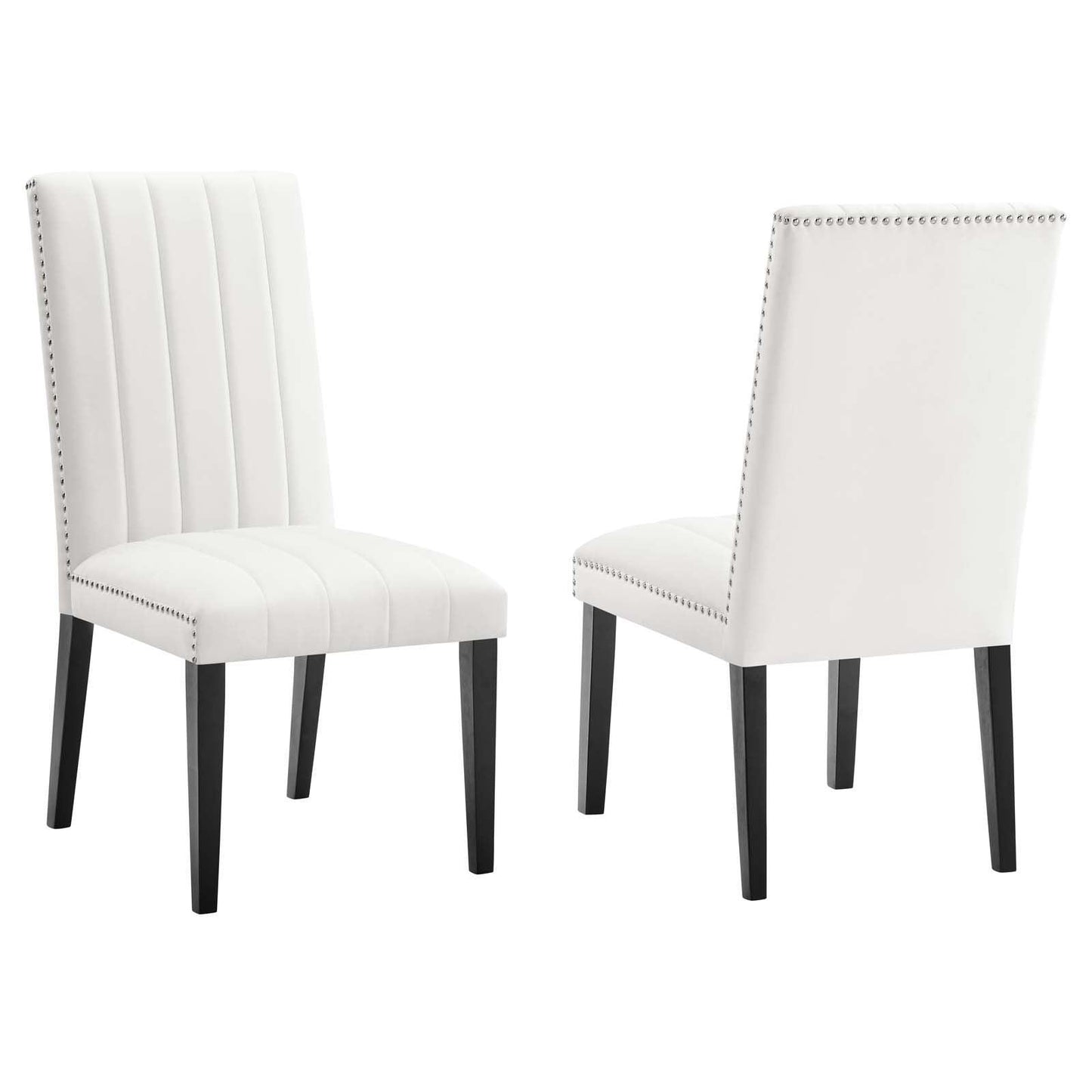 Modway Catalyst Performance Velvet Dining Side Chairs - Set of 2 FredCo