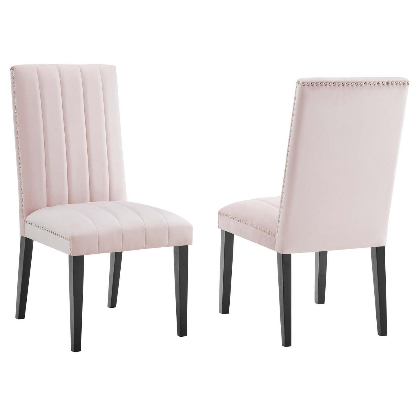 Modway Catalyst Performance Velvet Dining Side Chairs - Set of 2 FredCo