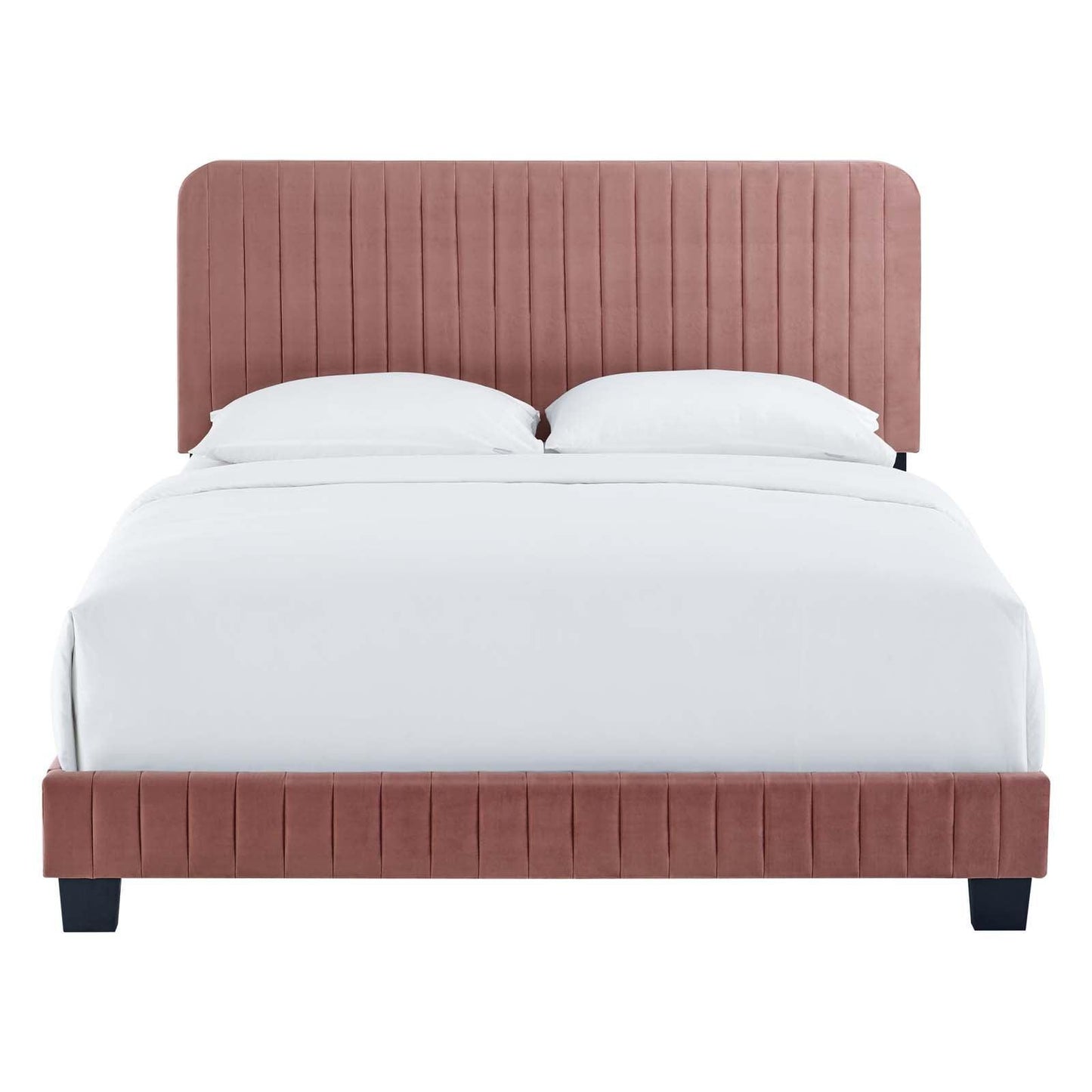 Modway Celine Channel Tufted Performance Velvet King Bed FredCo