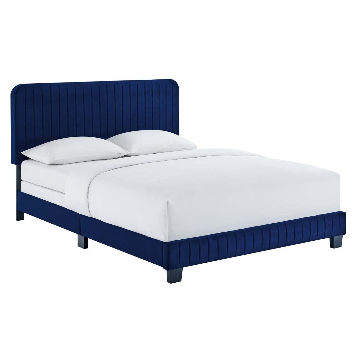 Modway Celine Channel Tufted Performance Velvet King Bed FredCo