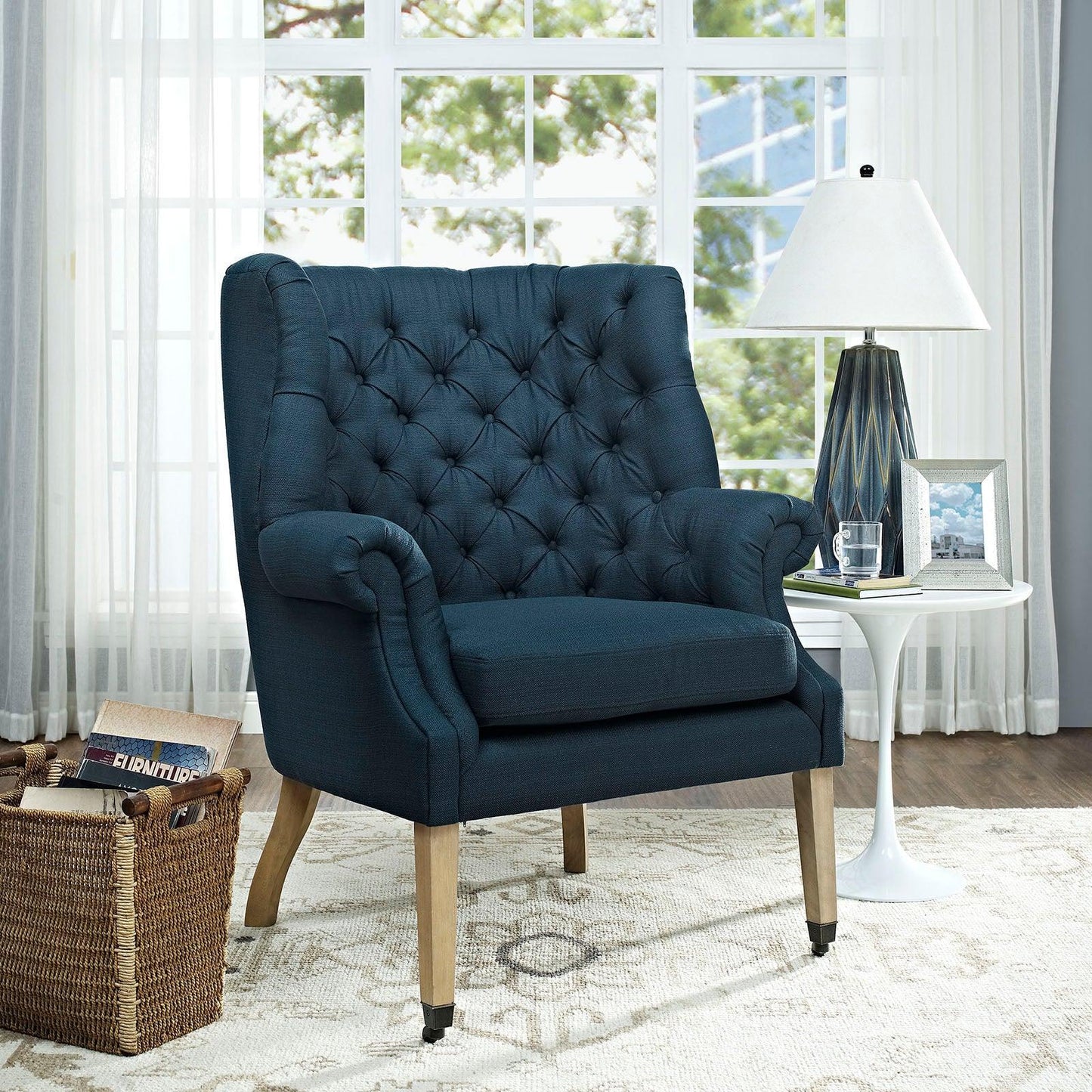 Modway Chart Upholstered Fabric Lounge Chair FredCo