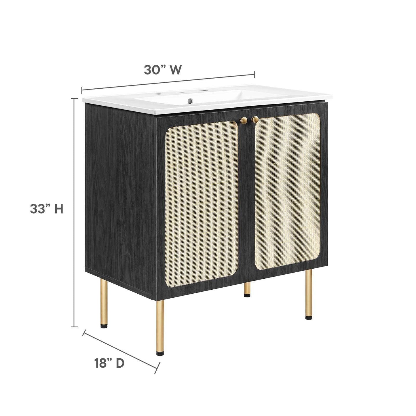 Modway Chaucer 30" Bathroom Vanity FredCo