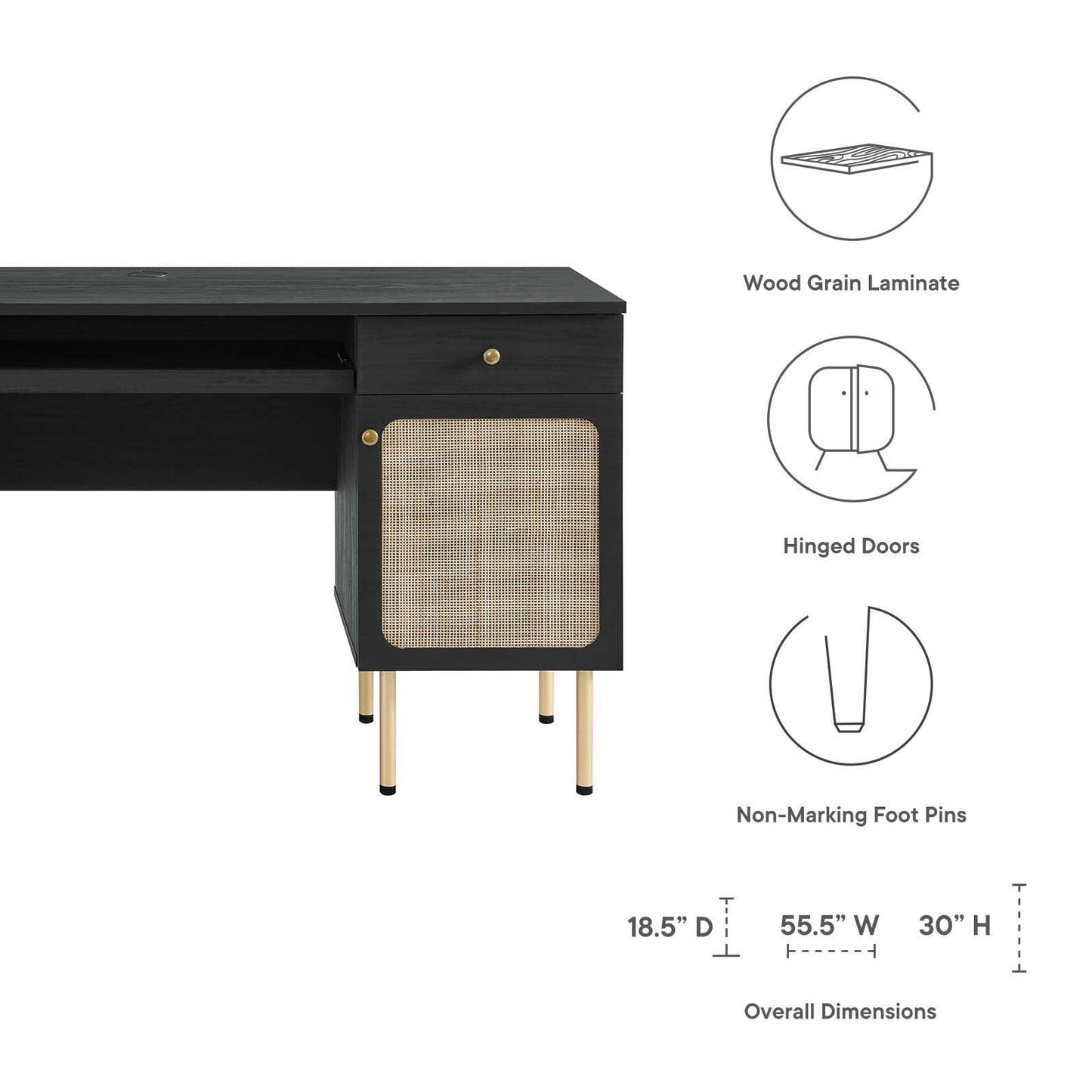 Modway Chaucer Office Desk FredCo