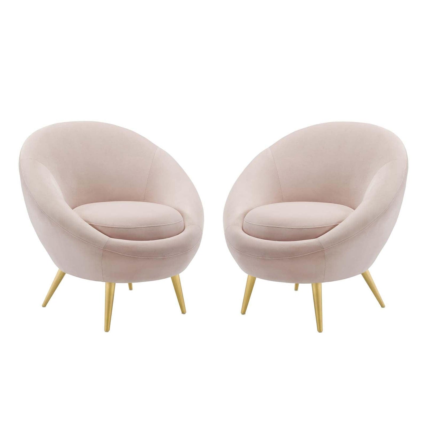 Modway Circuit Accent Chair Performance Velvet Set of 2 FredCo