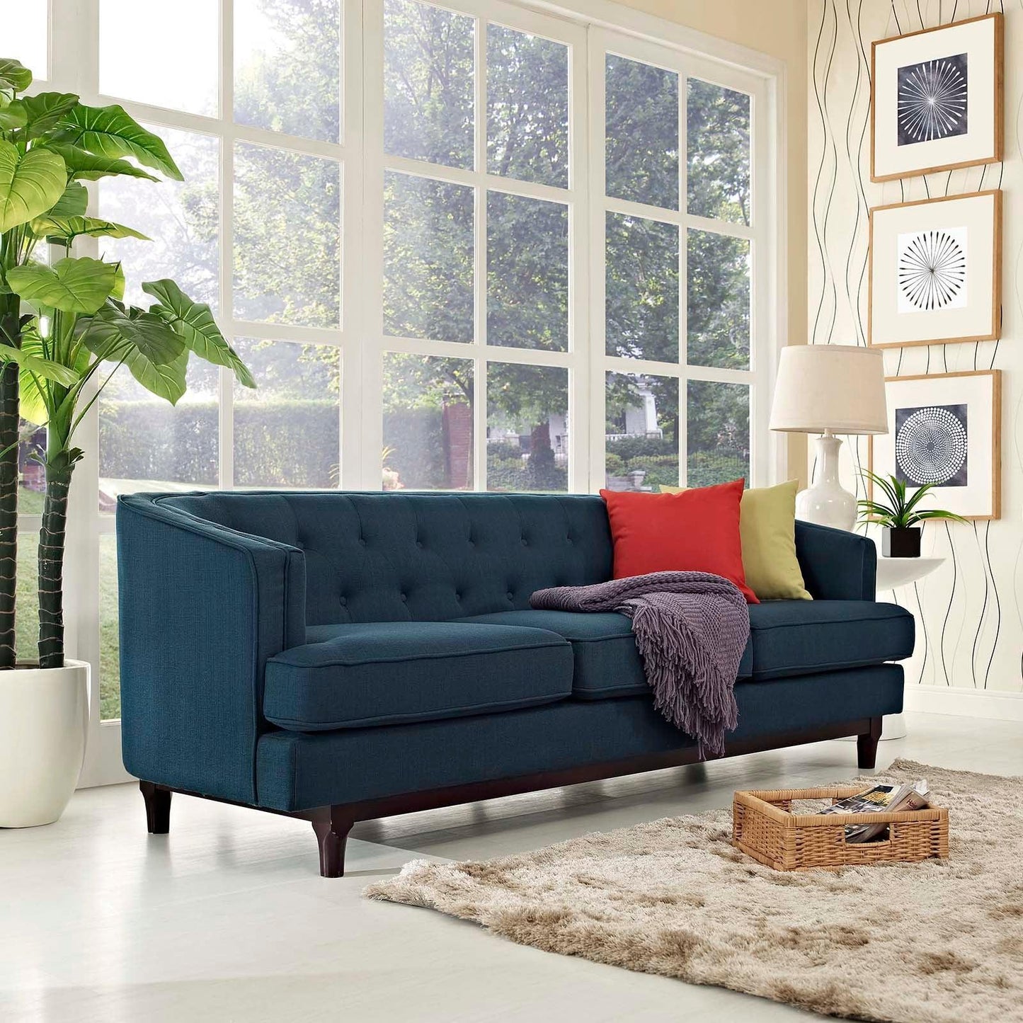Modway Coast Upholstered Fabric Sofa FredCo