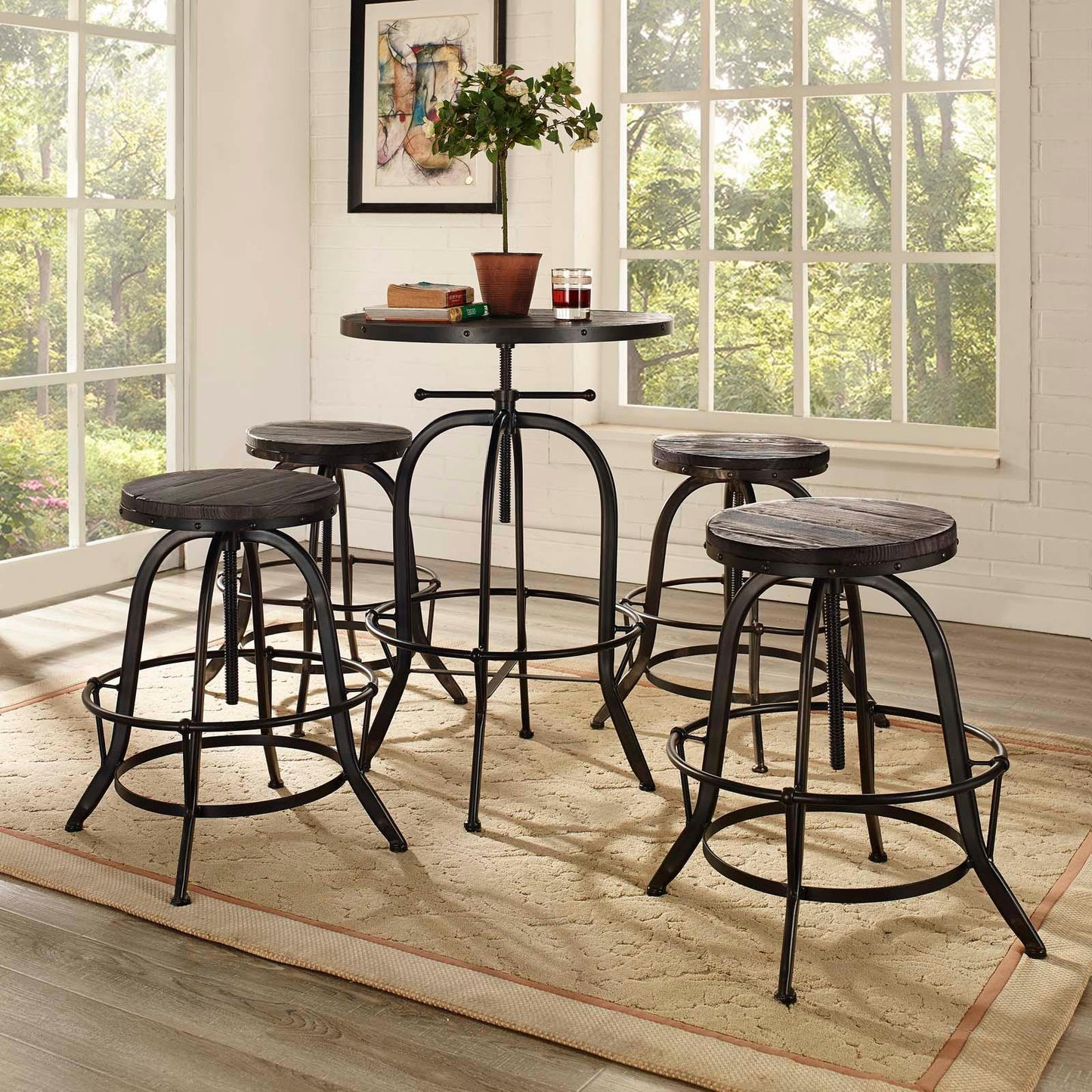 Modway Collect Bar Stool Set of 4 FredCo