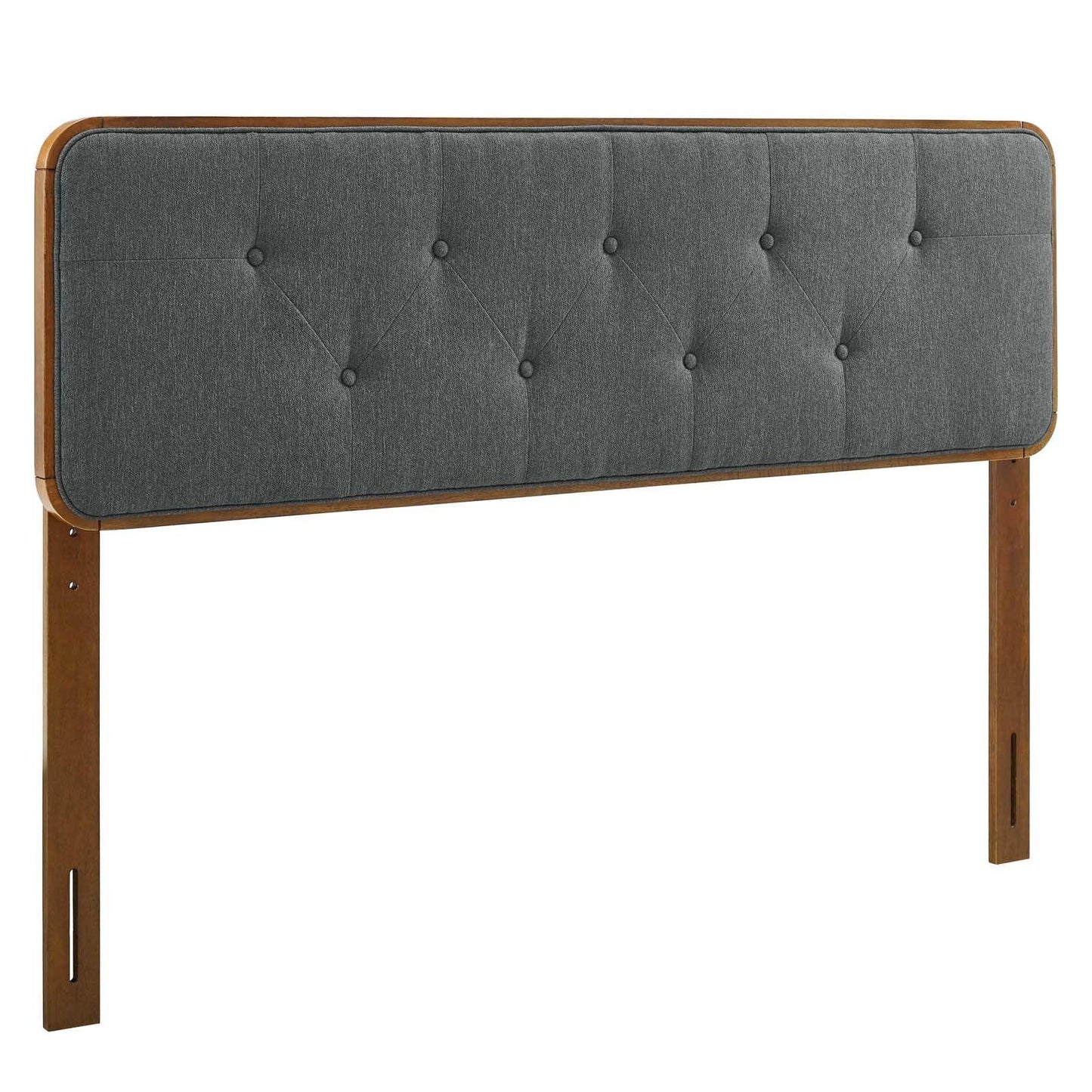 Modway Collins Tufted Queen Fabric and Wood Headboard FredCo