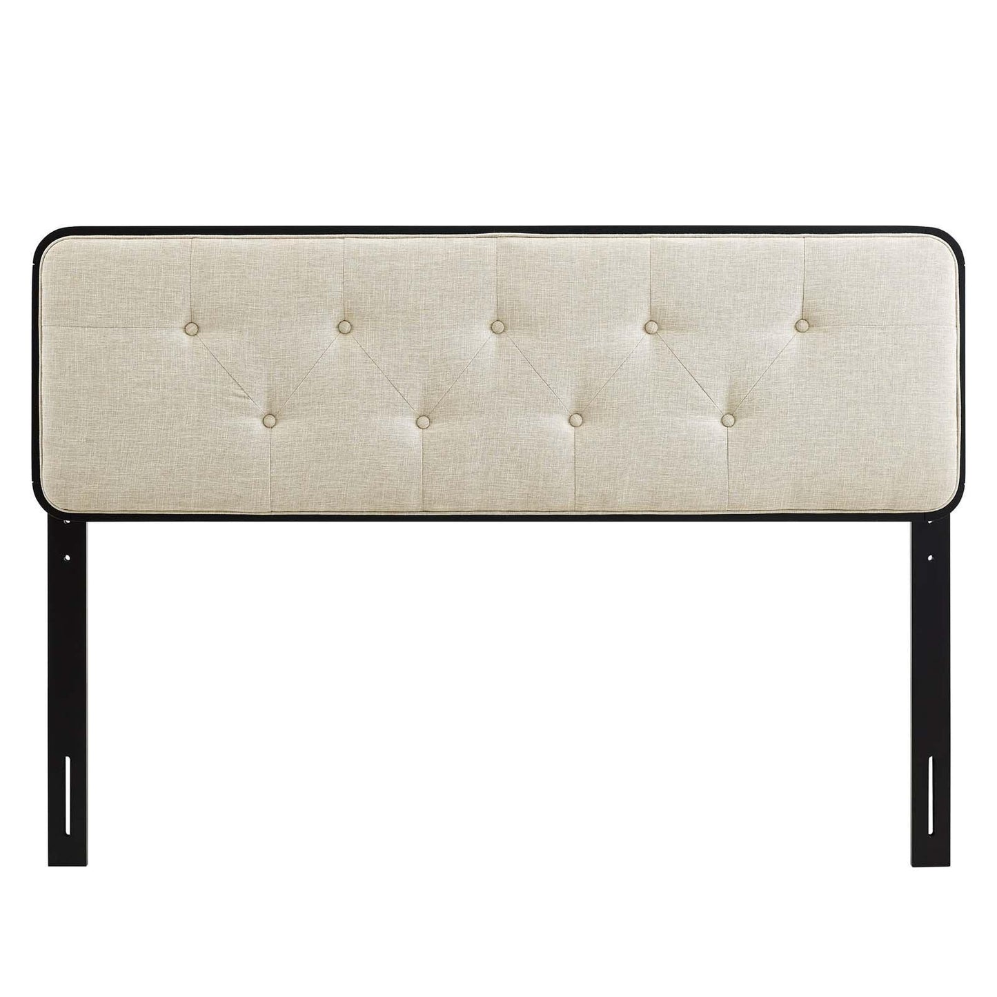 Modway Collins Tufted Queen Fabric and Wood Headboard FredCo
