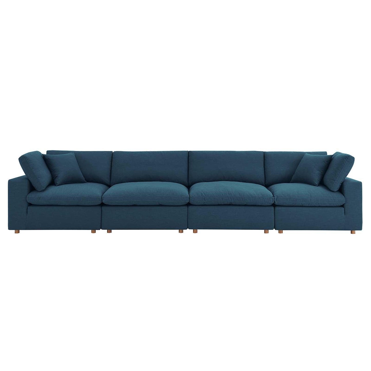 Modway Commix Down Filled Overstuffed 4 Piece Sectional Sofa Set, EEI-3357 FredCo