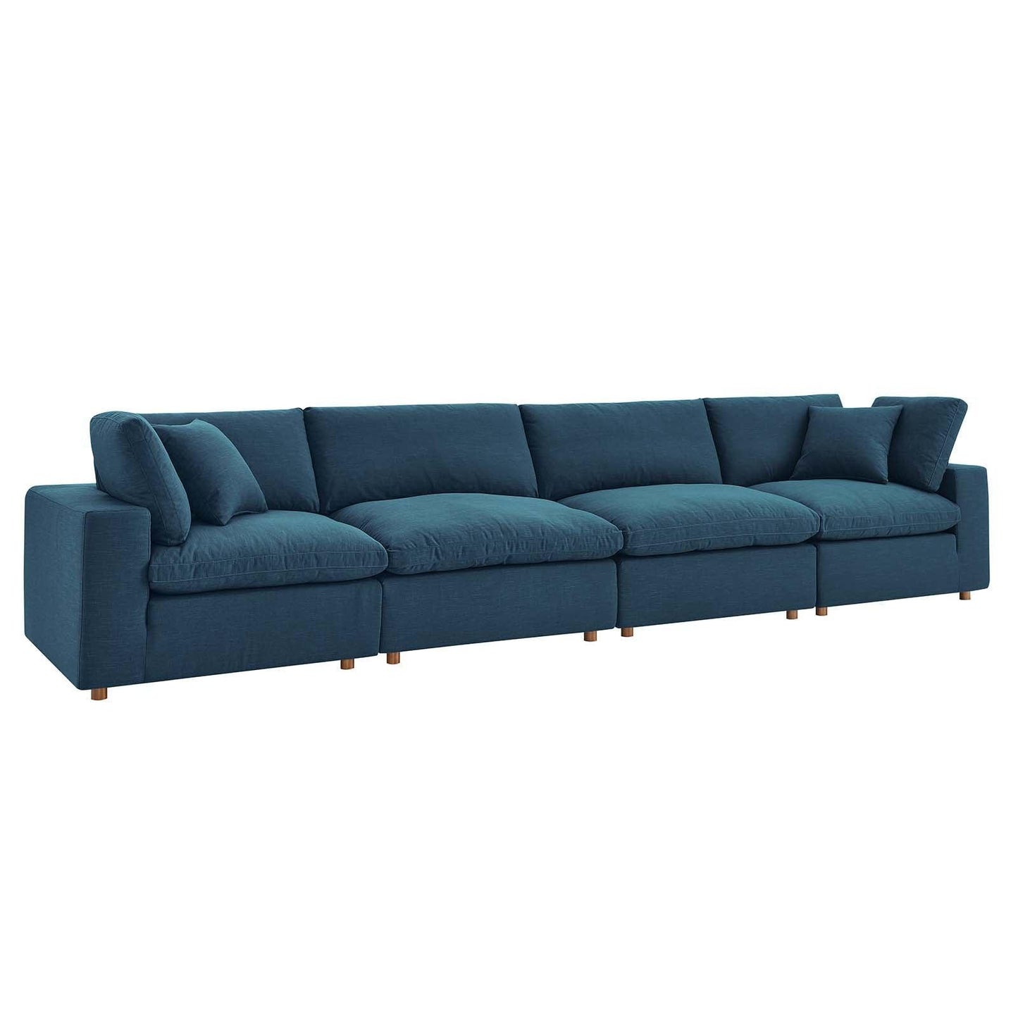 Modway Commix Down Filled Overstuffed 4 Piece Sectional Sofa Set, EEI-3357 FredCo