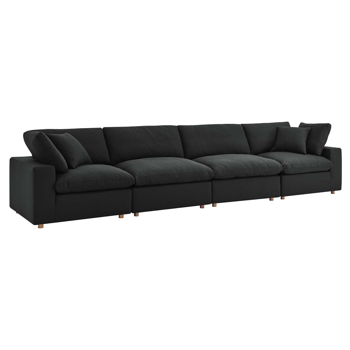 Modway Commix Down Filled Overstuffed 4 Piece Sectional Sofa Set, EEI-3357 FredCo