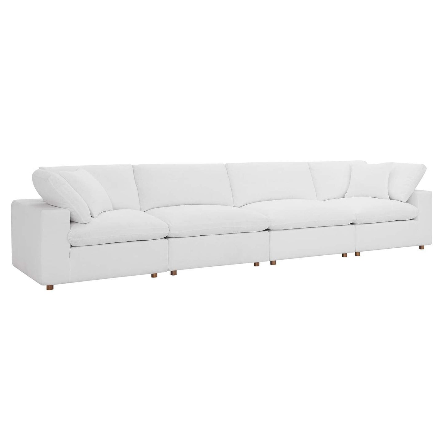 Modway Commix Down Filled Overstuffed 4 Piece Sectional Sofa Set, EEI-3357 FredCo