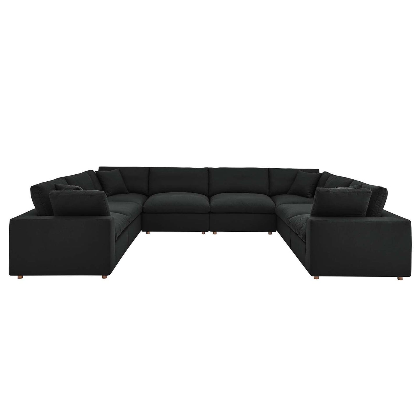 Modway Commix Down Filled Overstuffed 8-Piece Sectional Sofa FredCo