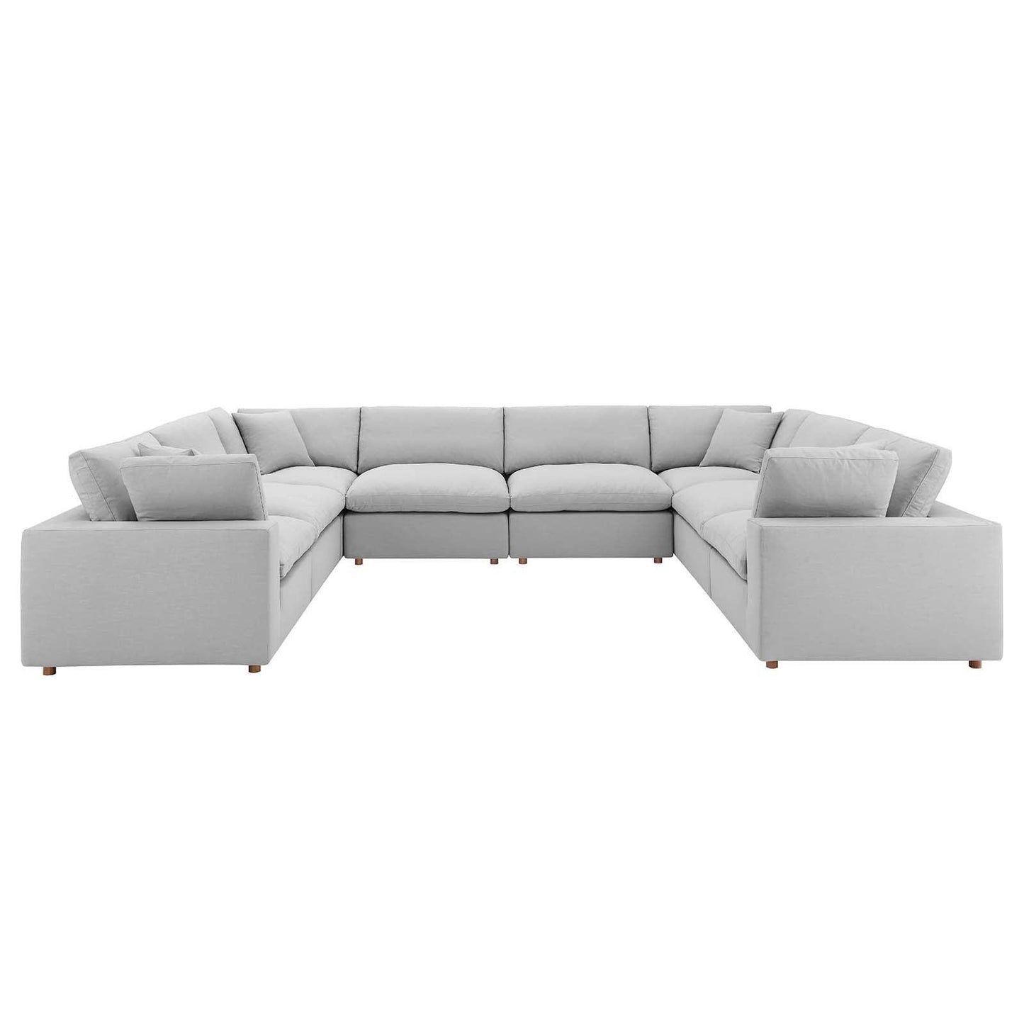 Modway Commix Down Filled Overstuffed 8-Piece Sectional Sofa FredCo