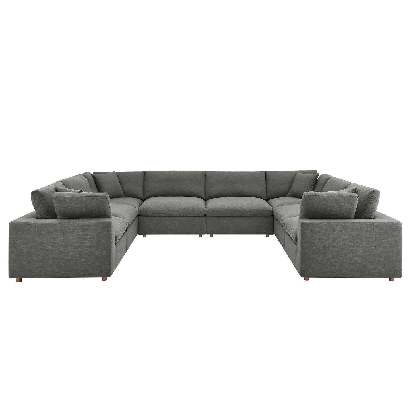 Modway Commix Down Filled Overstuffed 8-Piece Sectional Sofa FredCo
