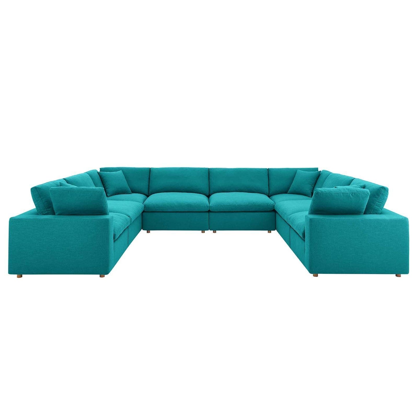 Modway Commix Down Filled Overstuffed 8-Piece Sectional Sofa FredCo