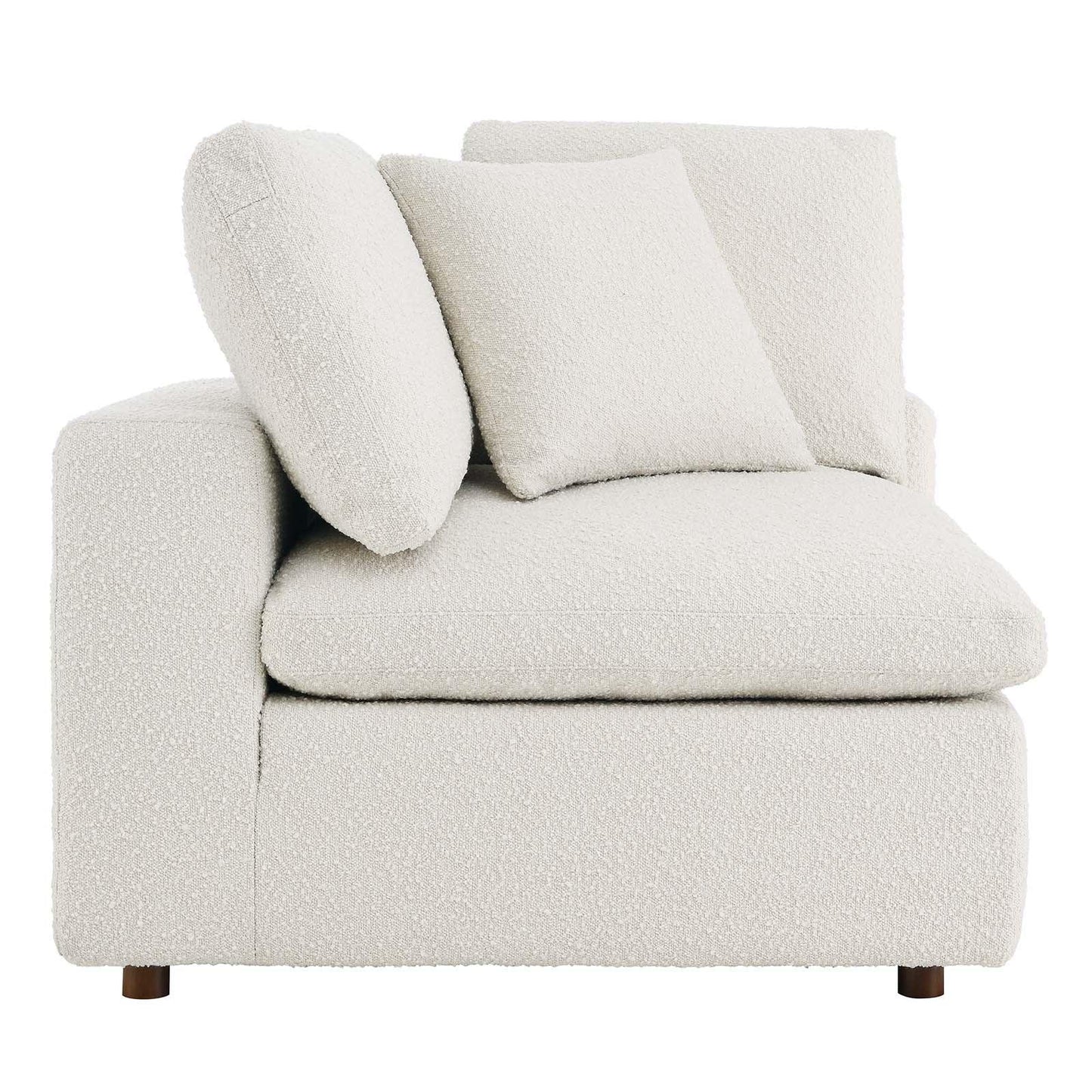 Modway Commix Down Filled Overstuffed Boucle Fabric Corner Chair FredCo