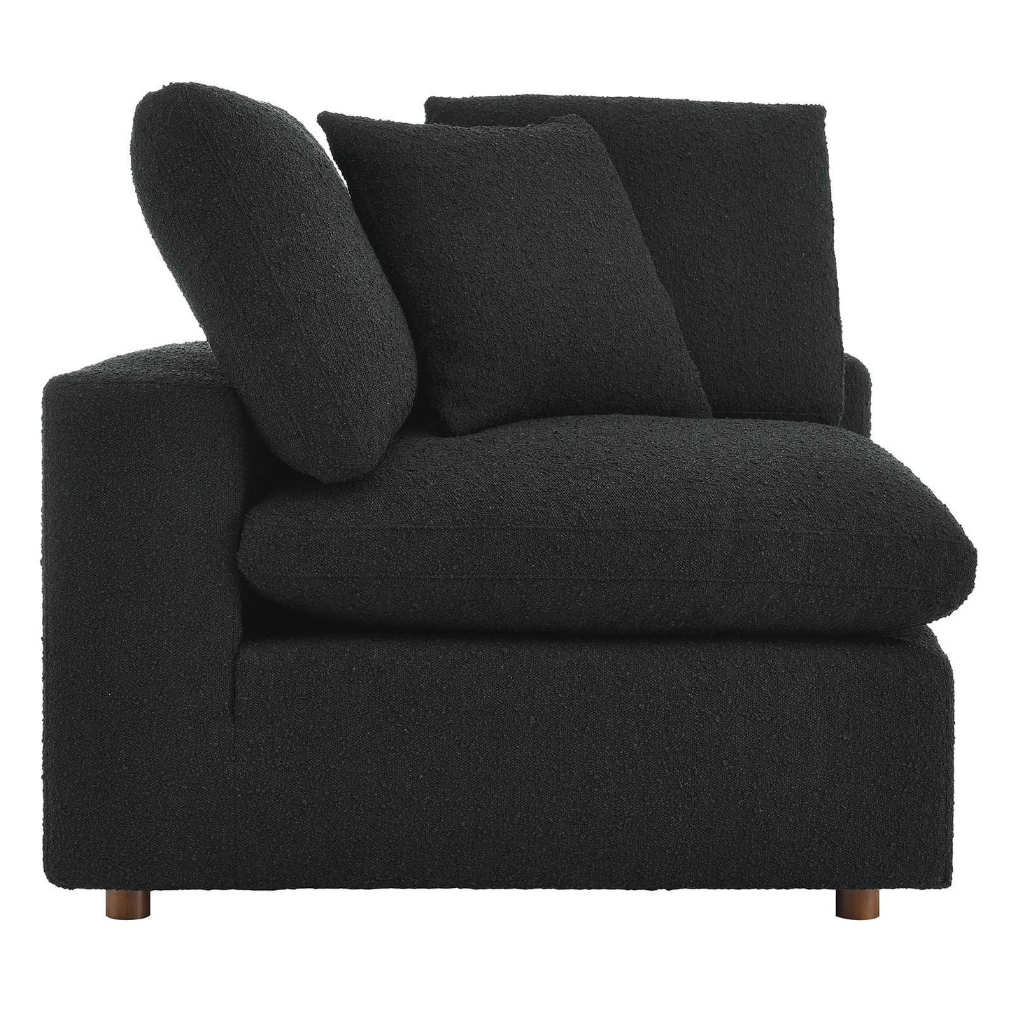 Modway Commix Down Filled Overstuffed Boucle Fabric Corner Chair FredCo