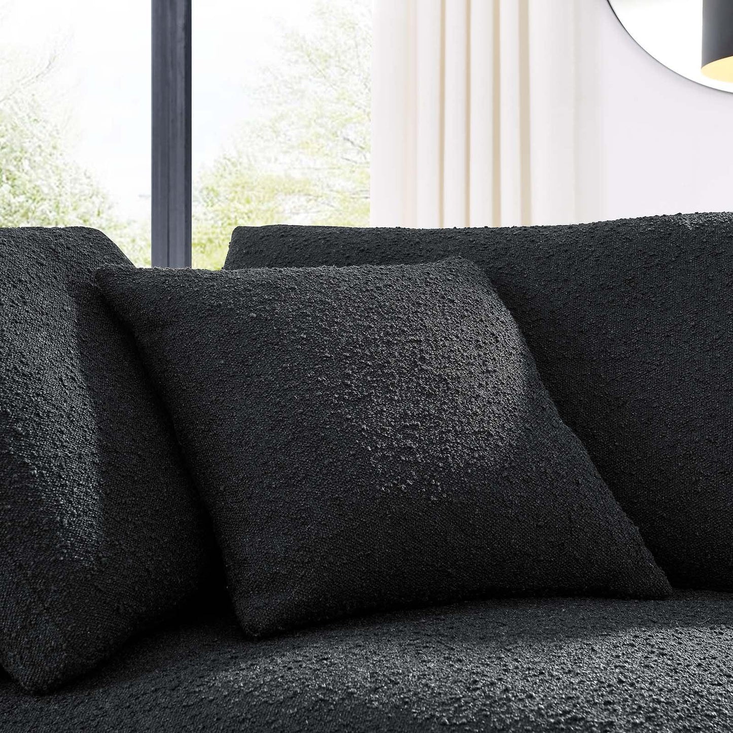 Modway Commix Down Filled Overstuffed Boucle Fabric Corner Chair FredCo