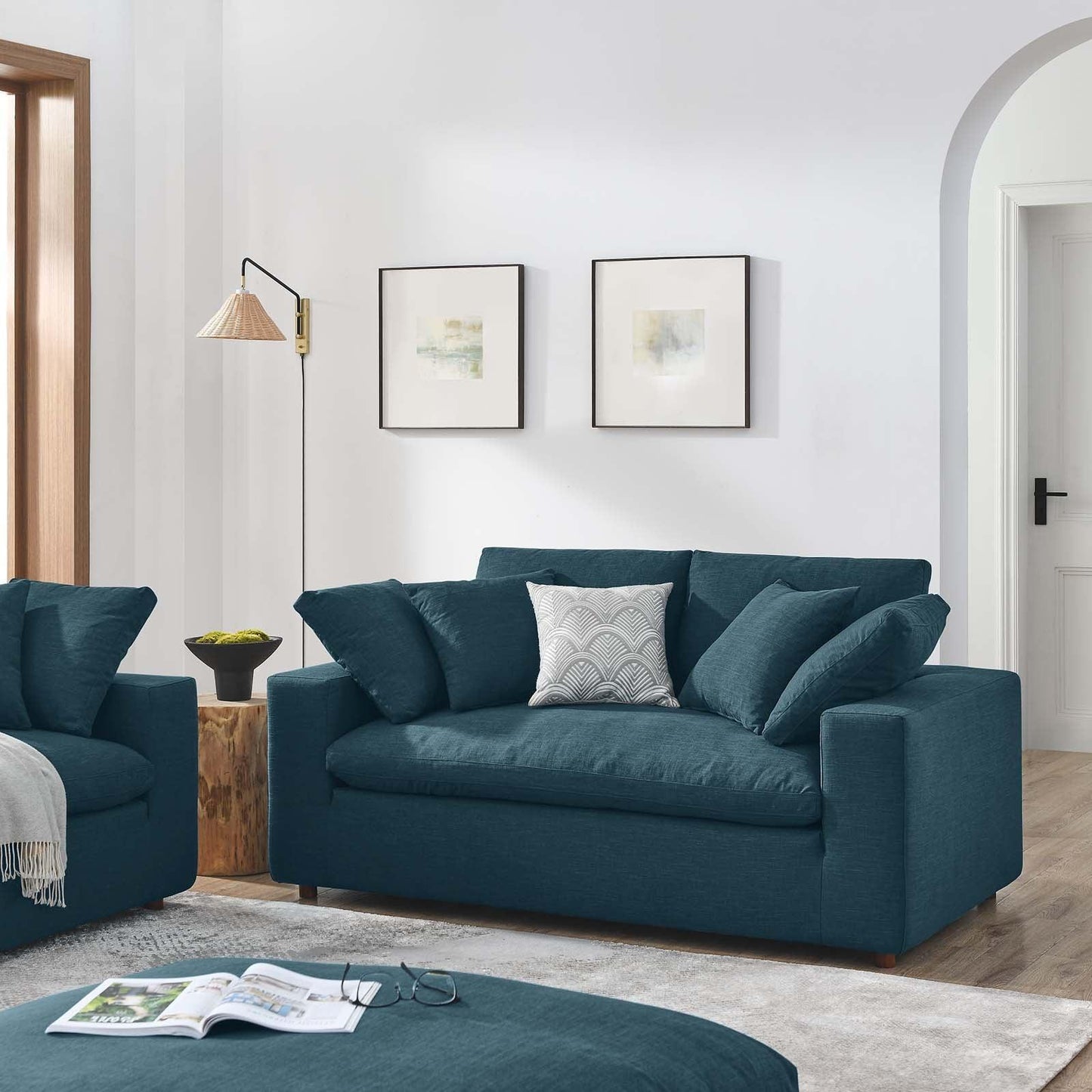Modway Commix Down Filled Overstuffed Loveseat FredCo