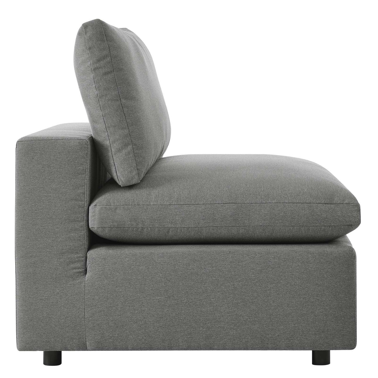 Modway Commix Overstuffed Outdoor Patio Armless Chair FredCo