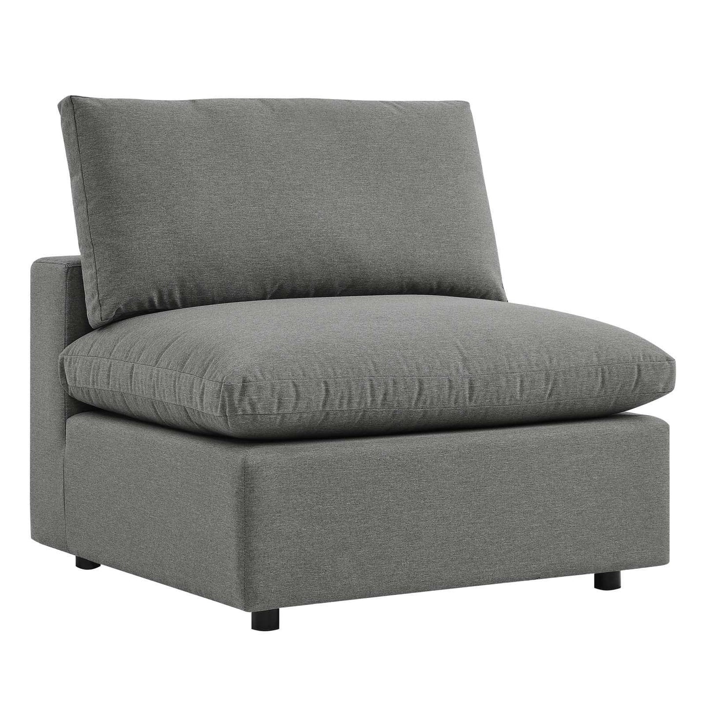 Modway Commix Overstuffed Outdoor Patio Armless Chair FredCo