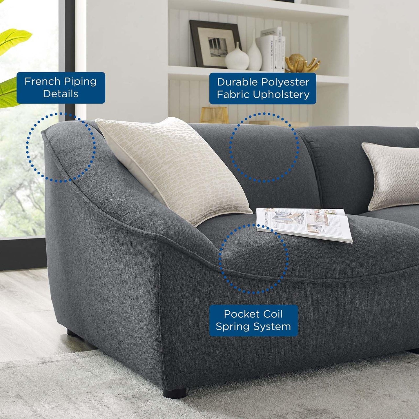 Modway Comprise 4-Piece Sofa FredCo