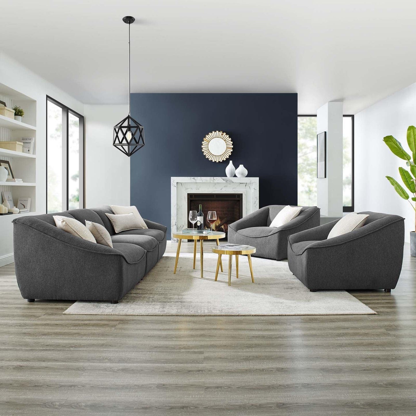 Modway Comprise 5-Piece Living Room Set FredCo