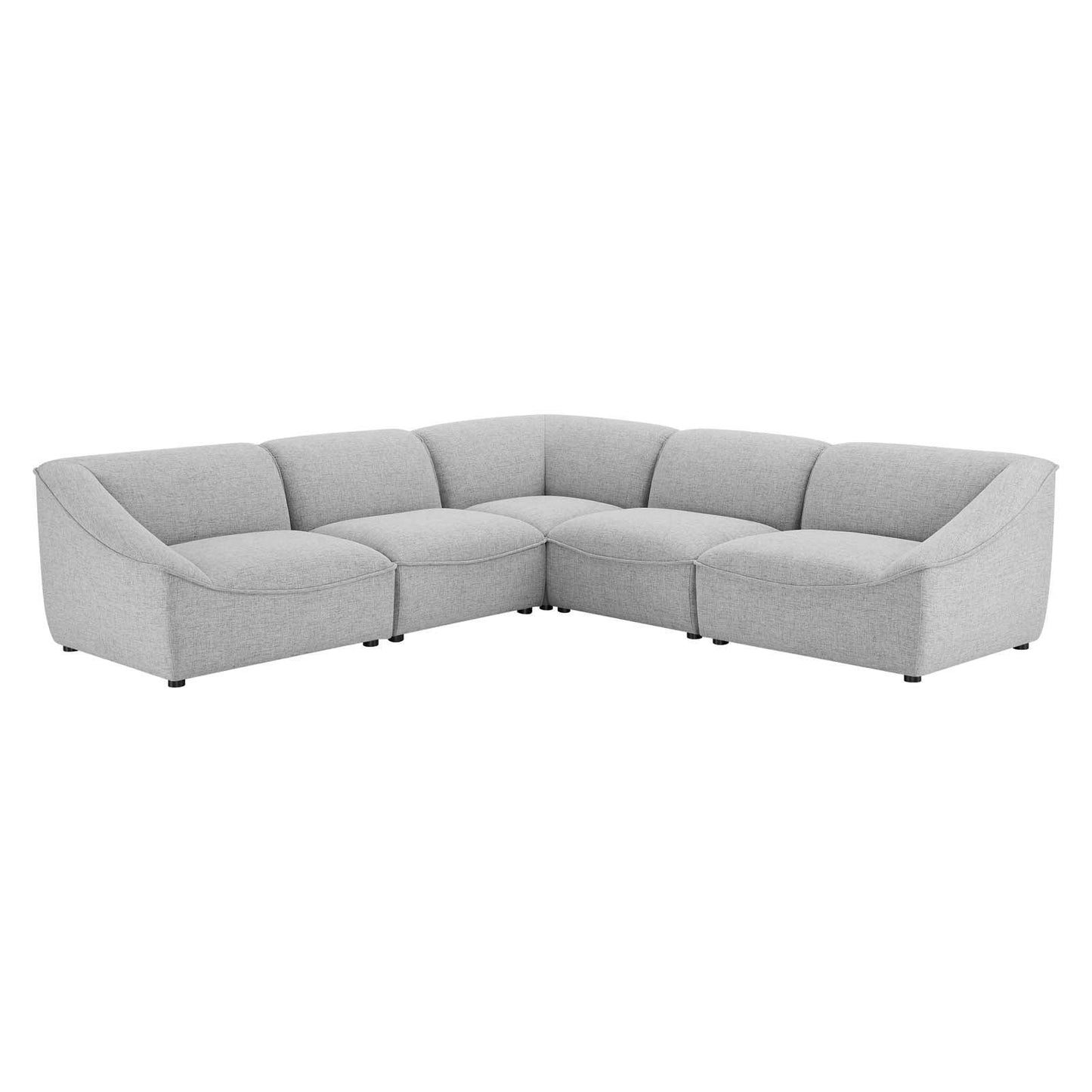 Modway Comprise 5-Piece Sectional Sofa FredCo