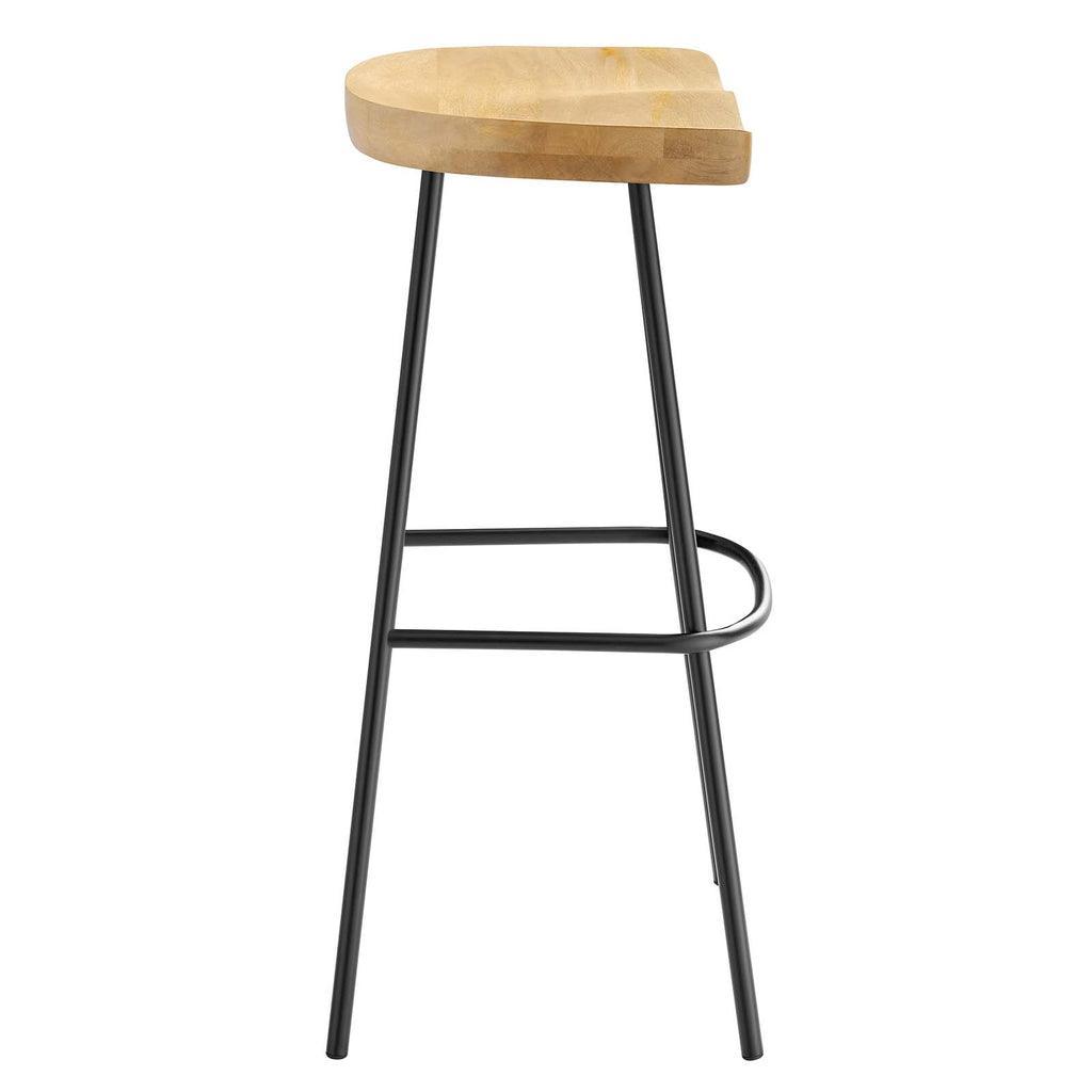 Modway Concord Backless Wood Bar Stools - Set of 2 FredCo