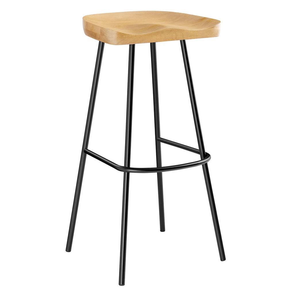 Modway Concord Backless Wood Bar Stools - Set of 2 FredCo