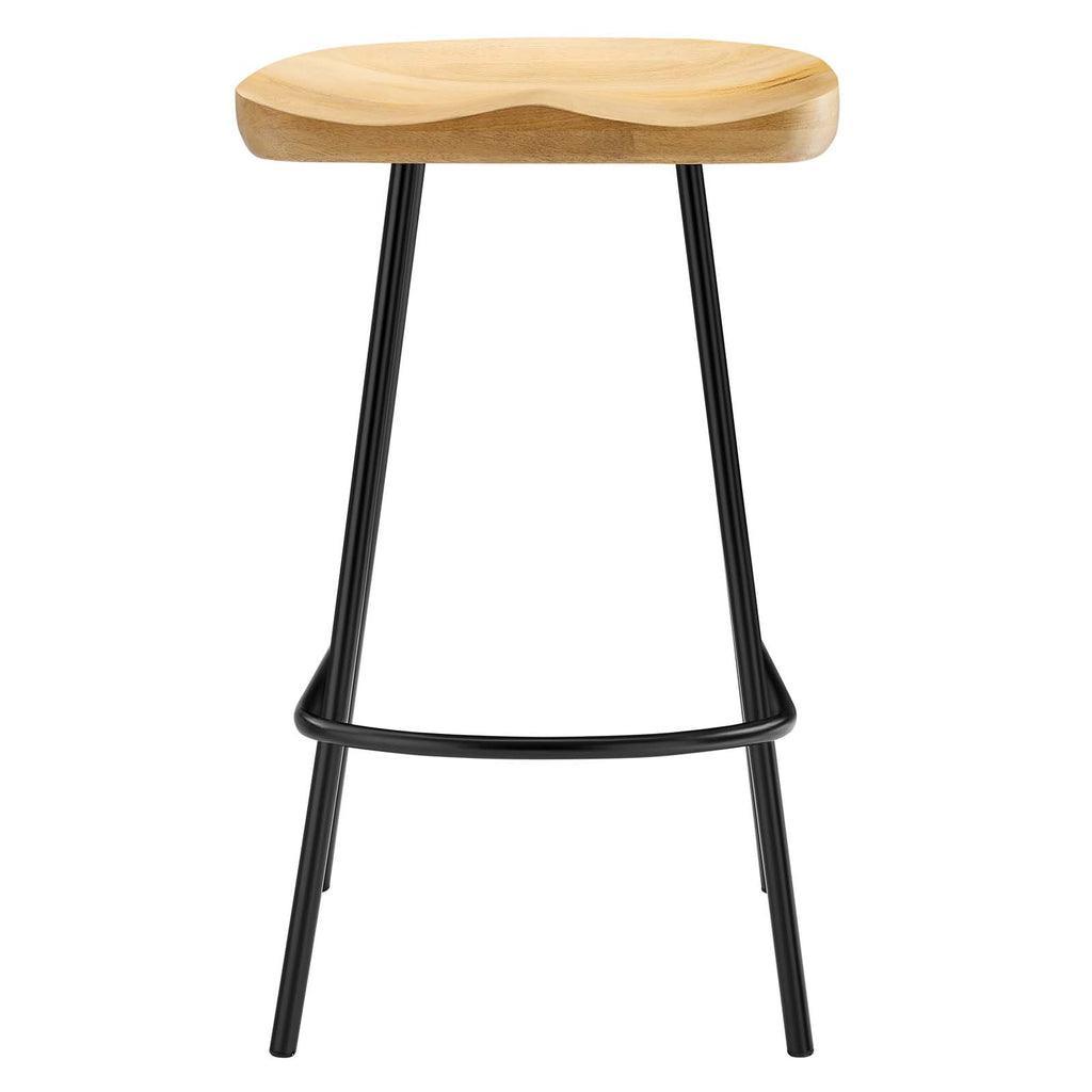 Modway Concord Backless Wood Counter Stools - Set of 2 FredCo