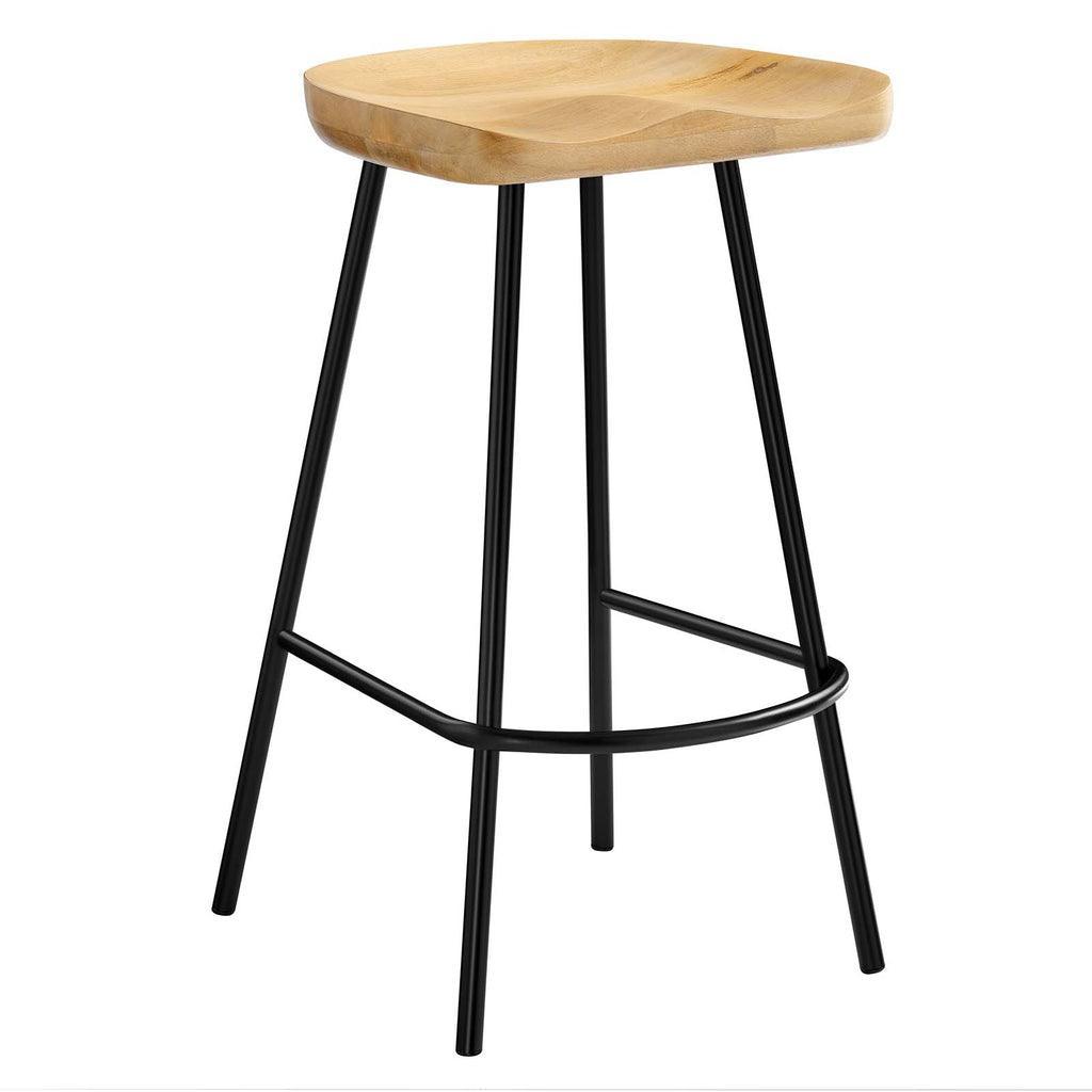 Modway Concord Backless Wood Counter Stools - Set of 2 FredCo